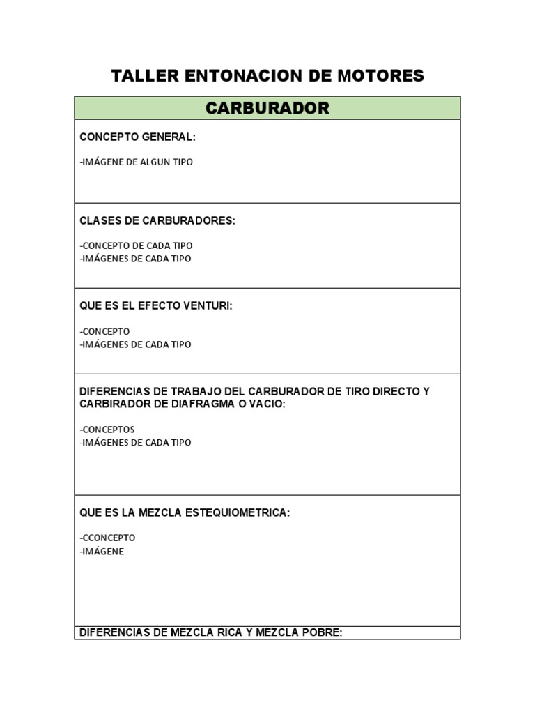 Taller Entonacion de Motores - 070709 | PDF