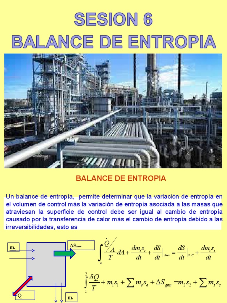 Balance de Entropía en Sistemas Termodinámicos | PDF | Entropía | Física