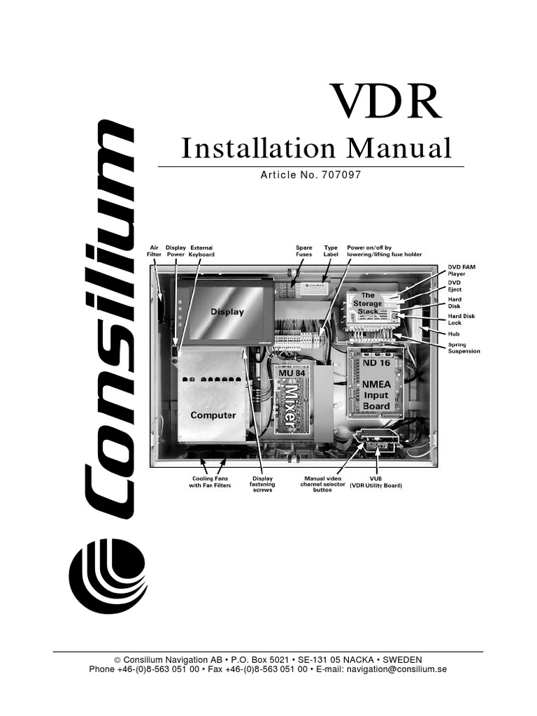 VDR Installation Guide and Setup | PDF | Microphone | Alternating Current
