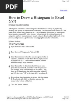 How To Draw Histogram in Excel 2007