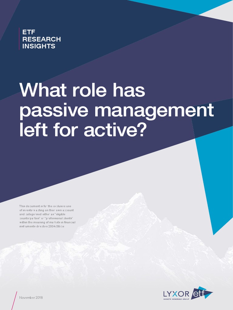 ETF Impact on Active Management | PDF