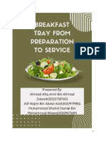A Guide On Preparation Breakfast Tray To Service
