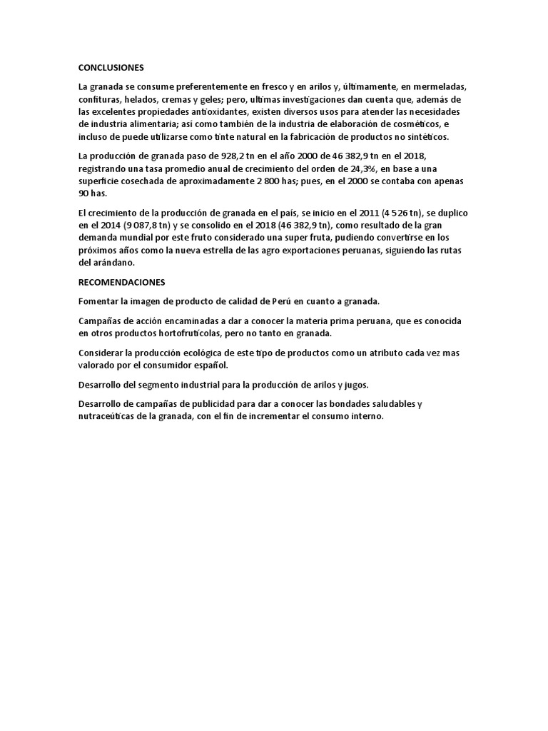 Conclusiones Yurema | PDF