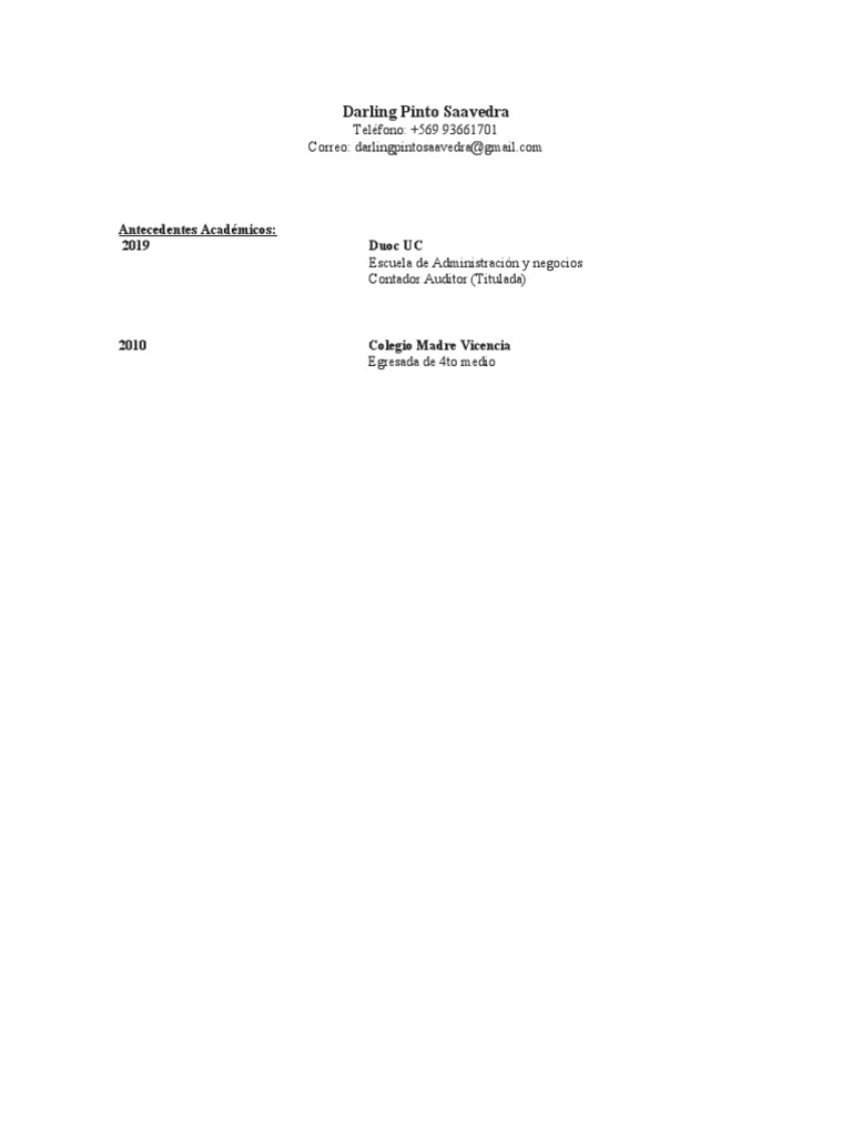CVDarlingPinto 2023 | PDF