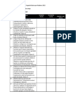 Lista de Cotejo de 2BM