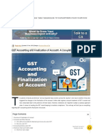 GST Accounting and Finalization of the Account- A Complete Overview