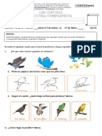 Evaluación de Lectura Comprensiva