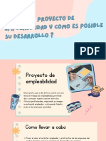 ¿Que Es Un Proyecto de Empleabilidad