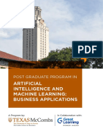 UT Austin Texas PGP AIML Brochure