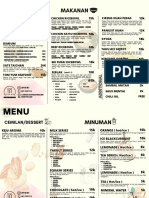 Brown White Simple Korean Food Menu Landscape