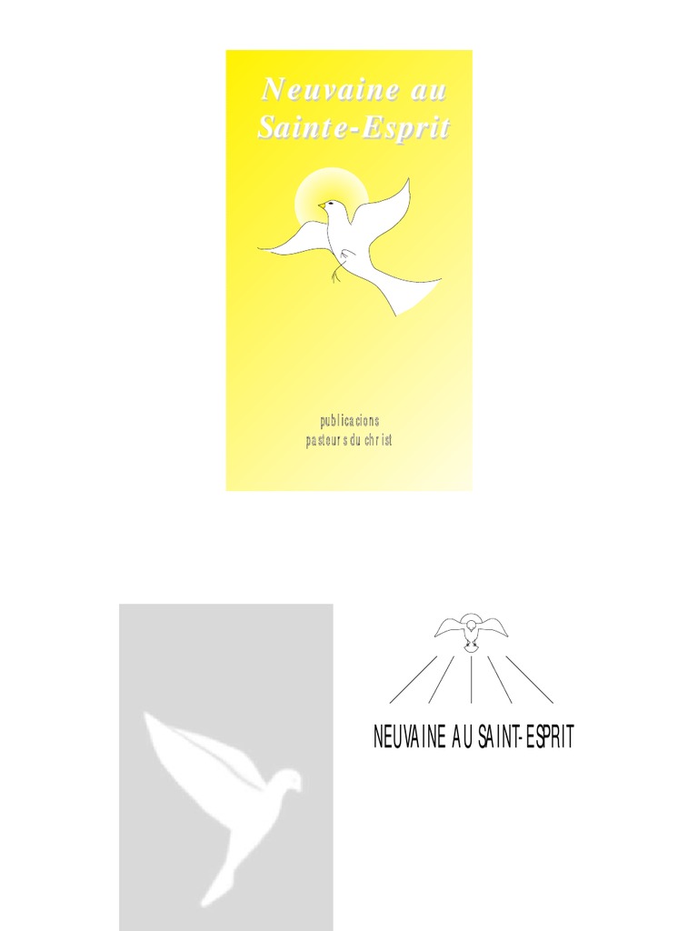 Livret Priere Saint Esprit PDF SaintEsprit Dieu