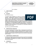 Plano de  aprendizagem do curso tecnologias digitais para o cotidiano