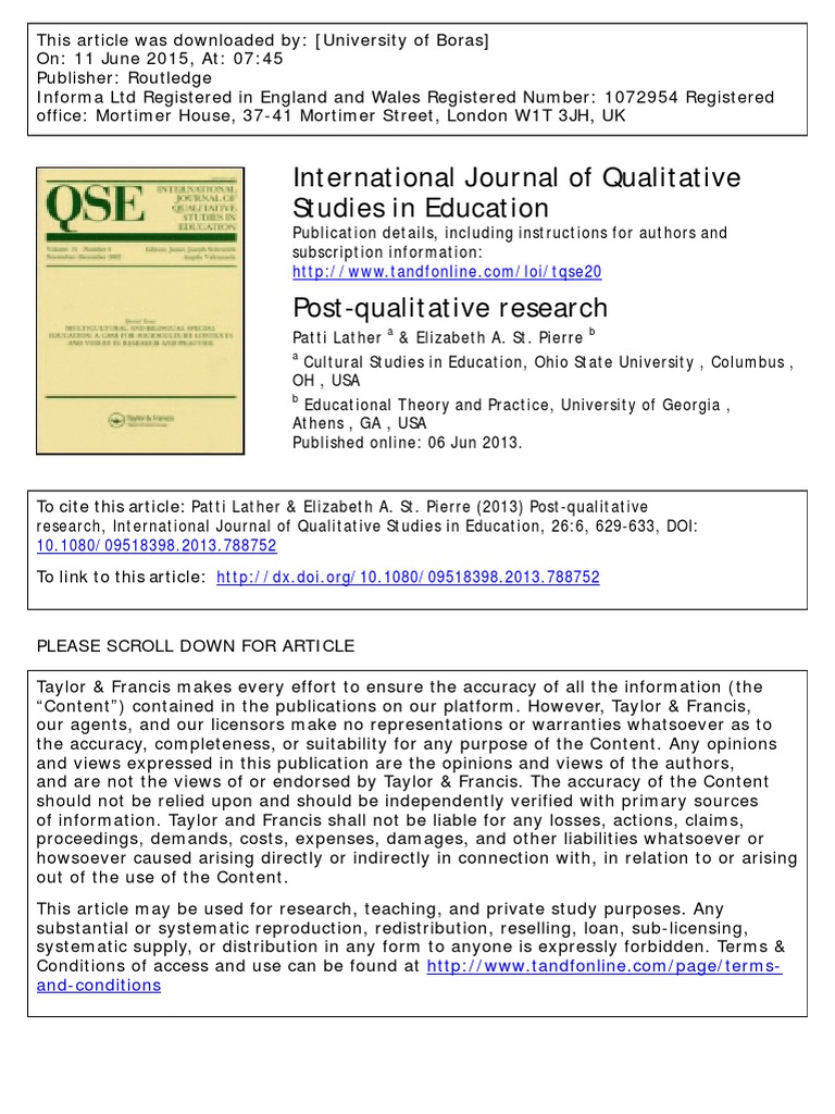 1. Post qualitative research introduction PDF