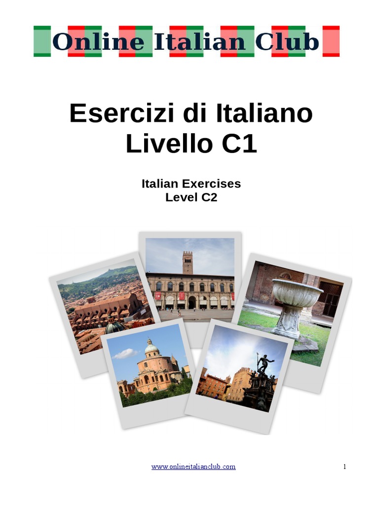 Esercizi Di Italiano Livello C1 - Online Italian Club | PDF