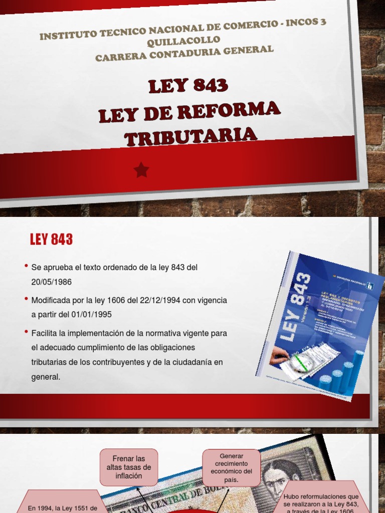 Tema 3 LEY 843 | PDF | Impuestos | Impuesto al valor agregado