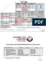 Academic Calendar Odd Semester 2022