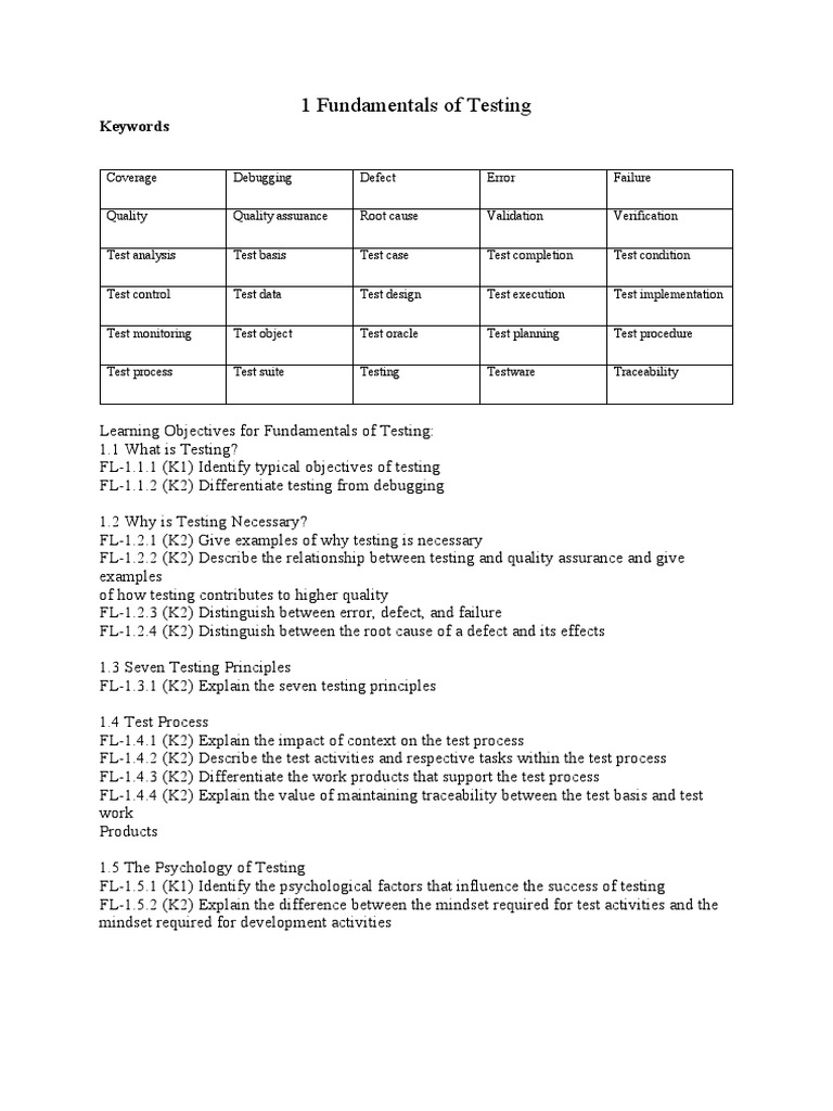 Testing Essentials for QA Professionals | PDF