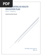 102 - Implementing An Health Education Plan