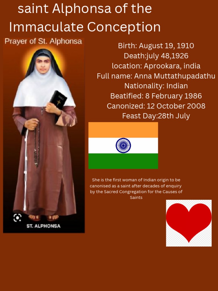 Saint Alphonsa (Poster) PDF