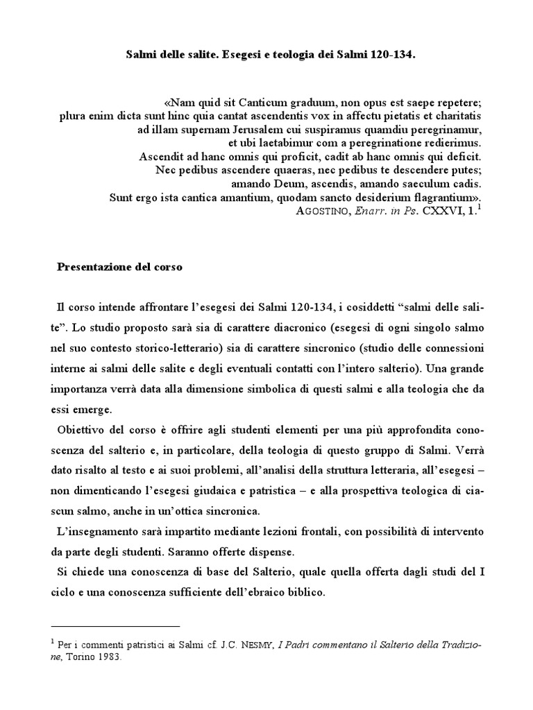 Salmi Delle Salite | PDF