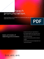 How To Teach Pronunciation.