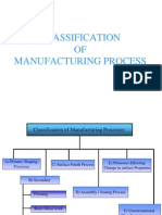 Classification of Manufacturing Processes 1