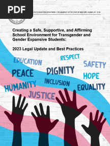Creating A Safe Supportive and Affirming School Environment For Transgender and Gender Expansive Students