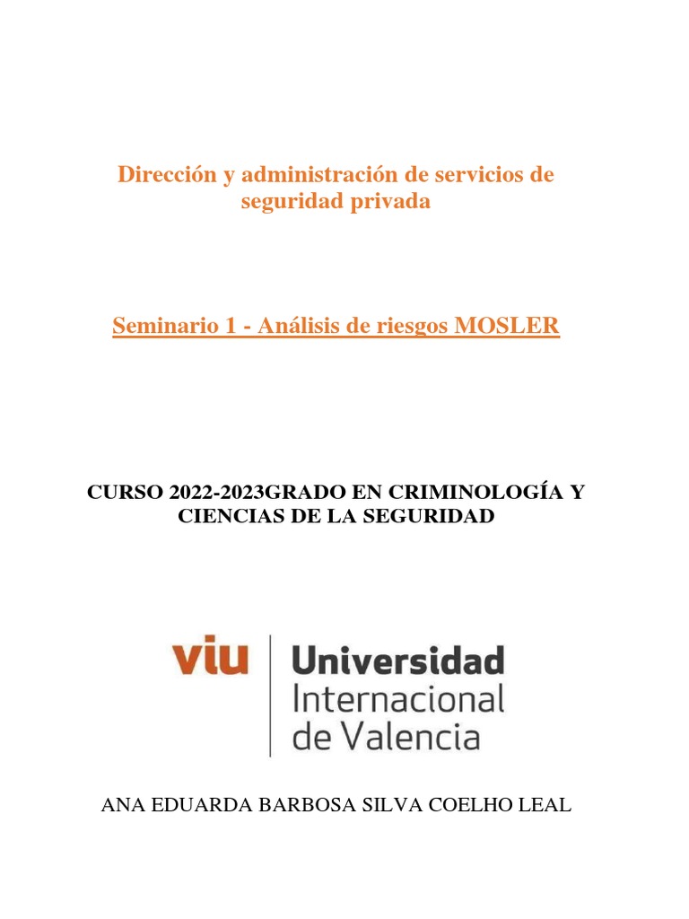 Análisis de Riesgos en Seguridad Empresarial | PDF | Robo | Riesgo