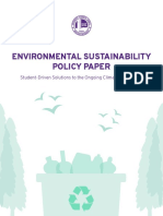 Sustainability Policy Paper