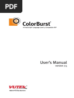 VUTEk ColorBurst 7.5 User Manual