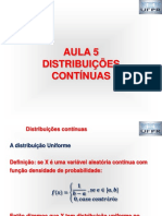 AULA 5.2 Estatística Distribuições Contínuas 2022