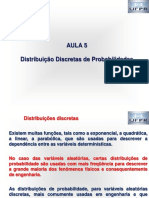 AULA 5.1 Estatística Distribuições Discretas 2022