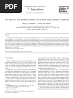 Download The Effect of Web Interface Features on Consumer Online Purchase Intentions by Axes Shop SN65278187 doc pdf