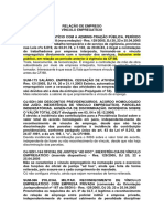 SÚMULAS, OJ E PN Sobre RELAÇÕES DE TRABALHO E RELAÇÃO DE EMPREGO