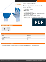 Guantes de Poliéster Recubiertos de Latex, M, Truper: CÓDIGO: 15266 CLAVE: GU-412