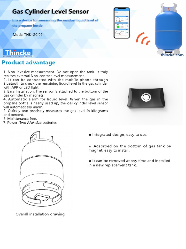 Gas Cylinder Level SensorTNK GCi02 PDF