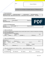 Declaración Responsable de Inicio de Actividad de Establecimientos de Restauración