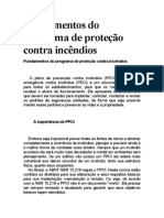 Fundamentos do programa de proteção contra incêndios