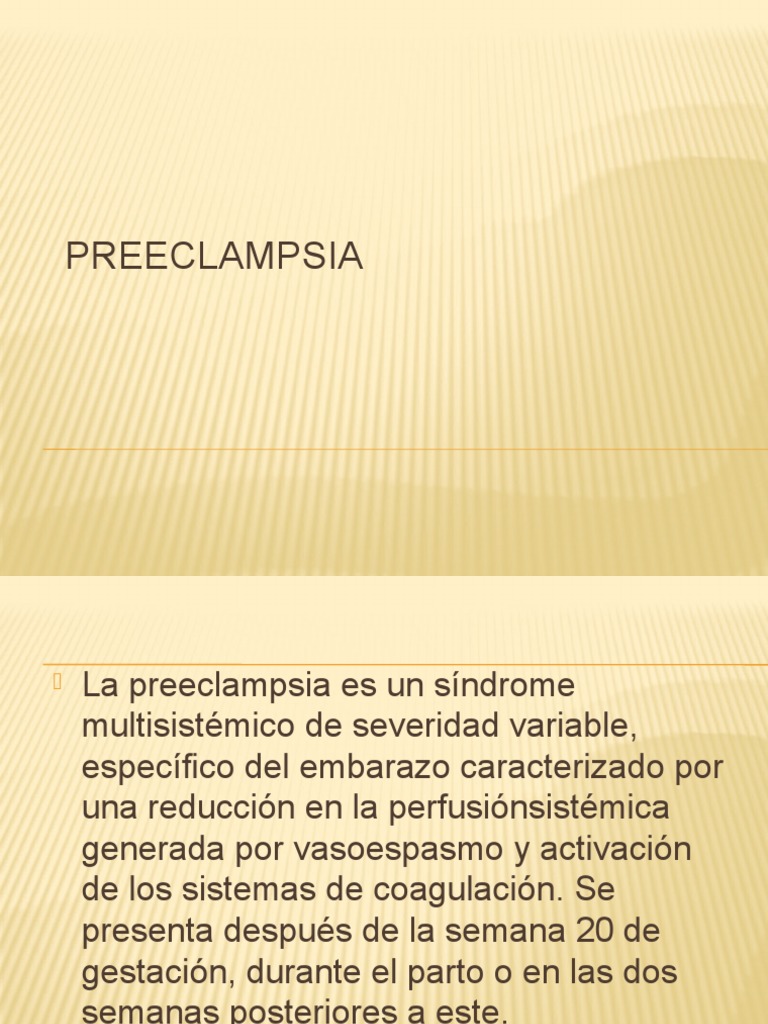 Pre Eclampsia | PDF