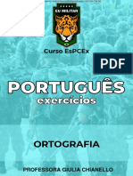 PORTUGUÊS - Ex. - Ortografia II