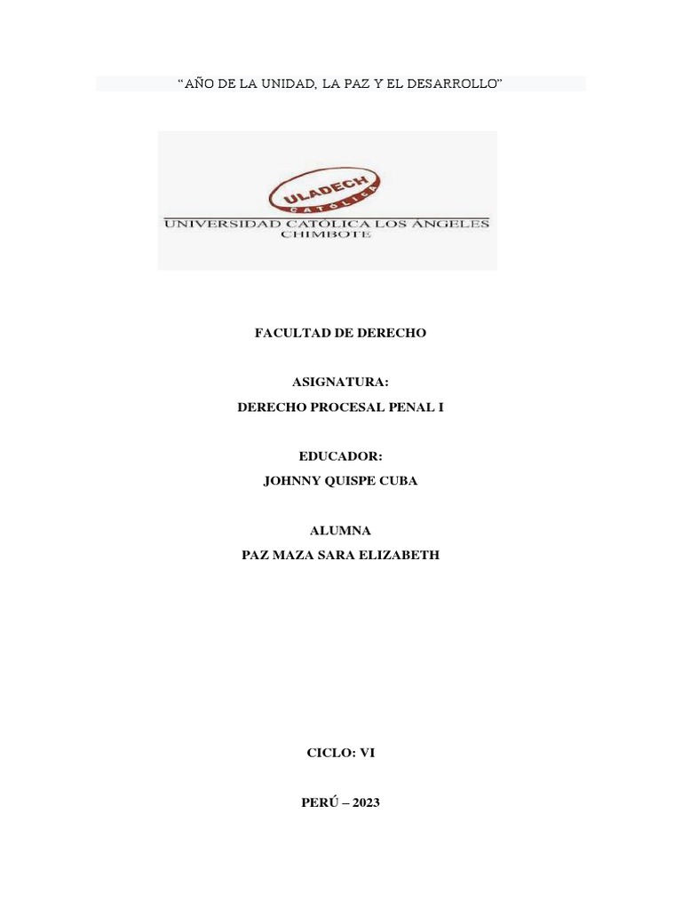 Medios Técnicos de Defensa Penal en Perú | PDF | Derecho penal | Ley ...