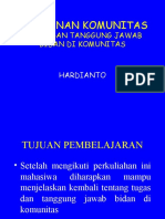 Tugs Dan Tangung Jawab Bidan Di Komunitas