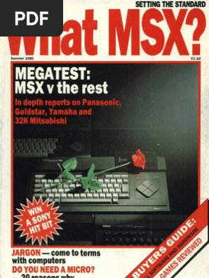 What Msx Vol1 No 2 Summer 1985 Computer Hardware Media Technology