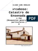 CARCABOSO. CATASTRO DE ENSENADA. RESPUESTAS ÍNTEGRAS.