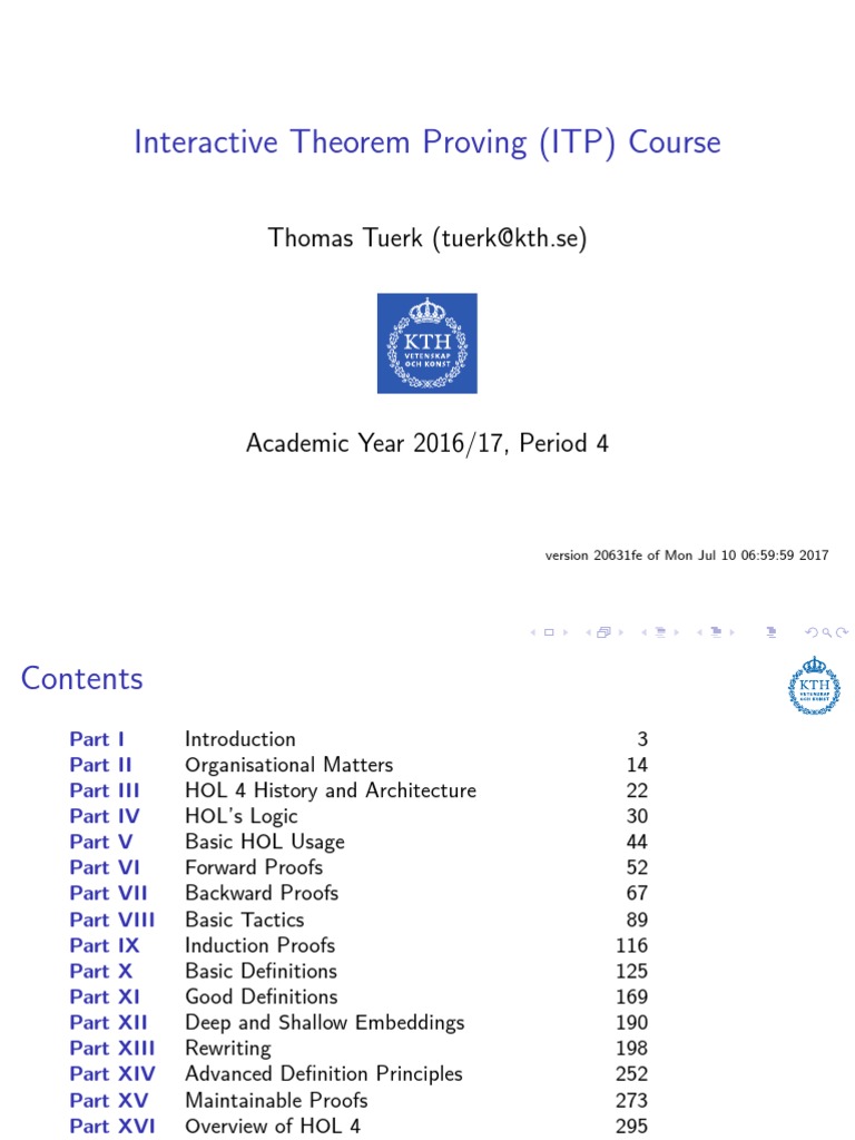 Interactive Theorem Provers , An Introduction to Interactive Theorem ...