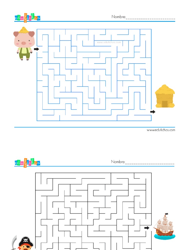 Laberintos para Niños | PDF