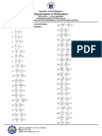 Addition and Subtraction of Rational Algebraic Expressions Similar0