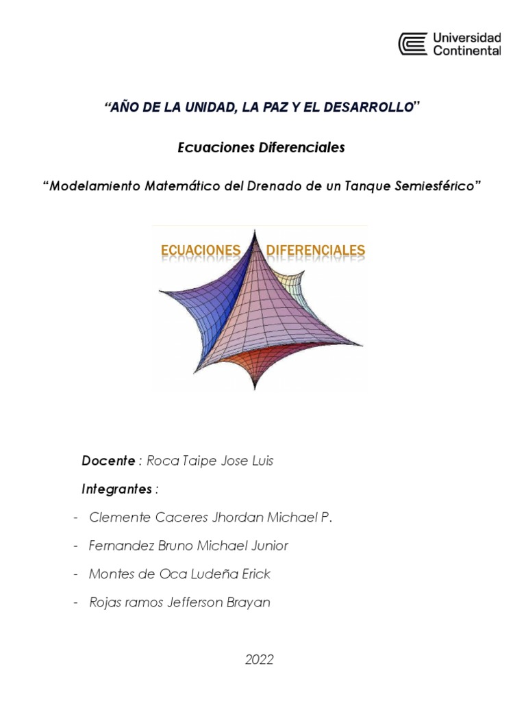 Drenado de Tanque Semiesférico | PDF