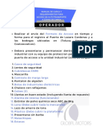 Manual y Requisitos de Carga