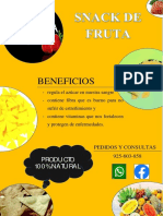 Afiche Snack de Fruta